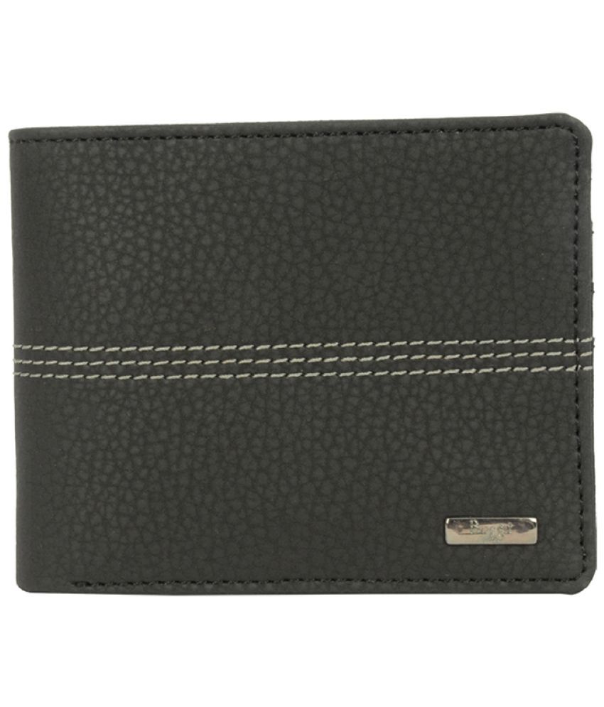     			Baggit Black Faux Leather Men's Regular Wallet ( Pack of 1 )