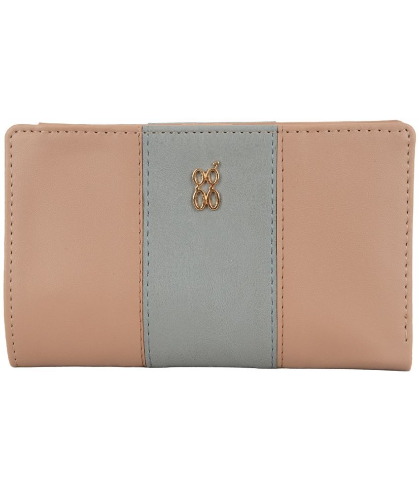     			Baggit Faux Leather Beige Women's Bi Fold Wallet ( Pack of 1 )