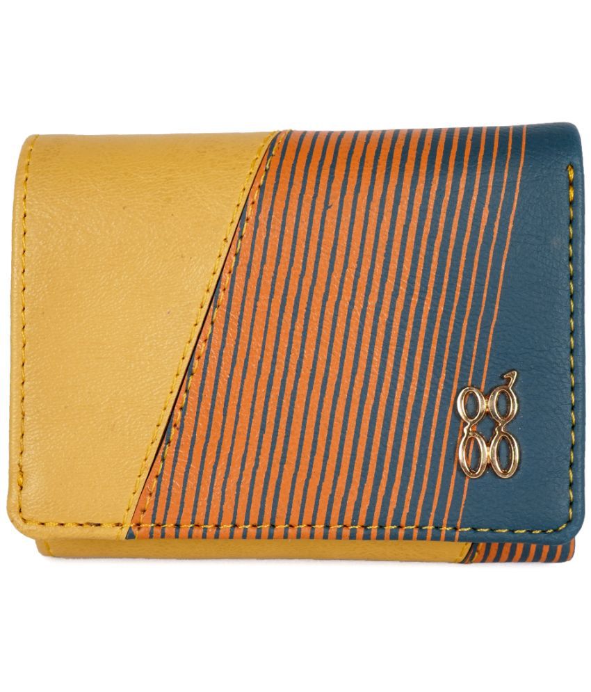     			Baggit Faux Leather Blue Women's Three fold Wallet ( Pack of 1 )