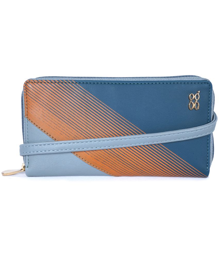     			Baggit Faux Leather Blue Women's Regular Wallet ( Pack of 1 )