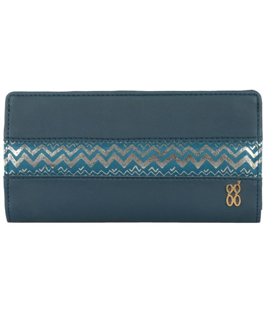     			Baggit Faux Leather Blue Women's Bi Fold Wallet ( Pack of 1 )