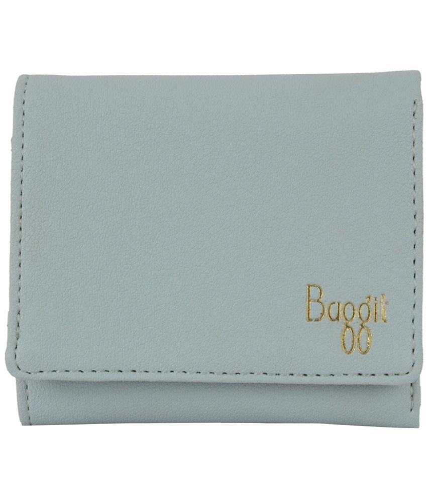     			Baggit Faux Leather Blue Women's Three fold Wallet ( Pack of 1 )