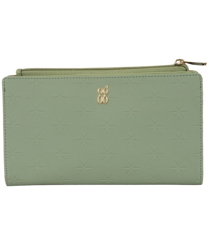     			Baggit Faux Leather Green Women's Bi Fold Wallet ( Pack of 1 )