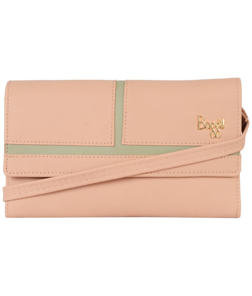     			Baggit Faux Leather Pink Women's Regular Wallet ( Pack of 1 )