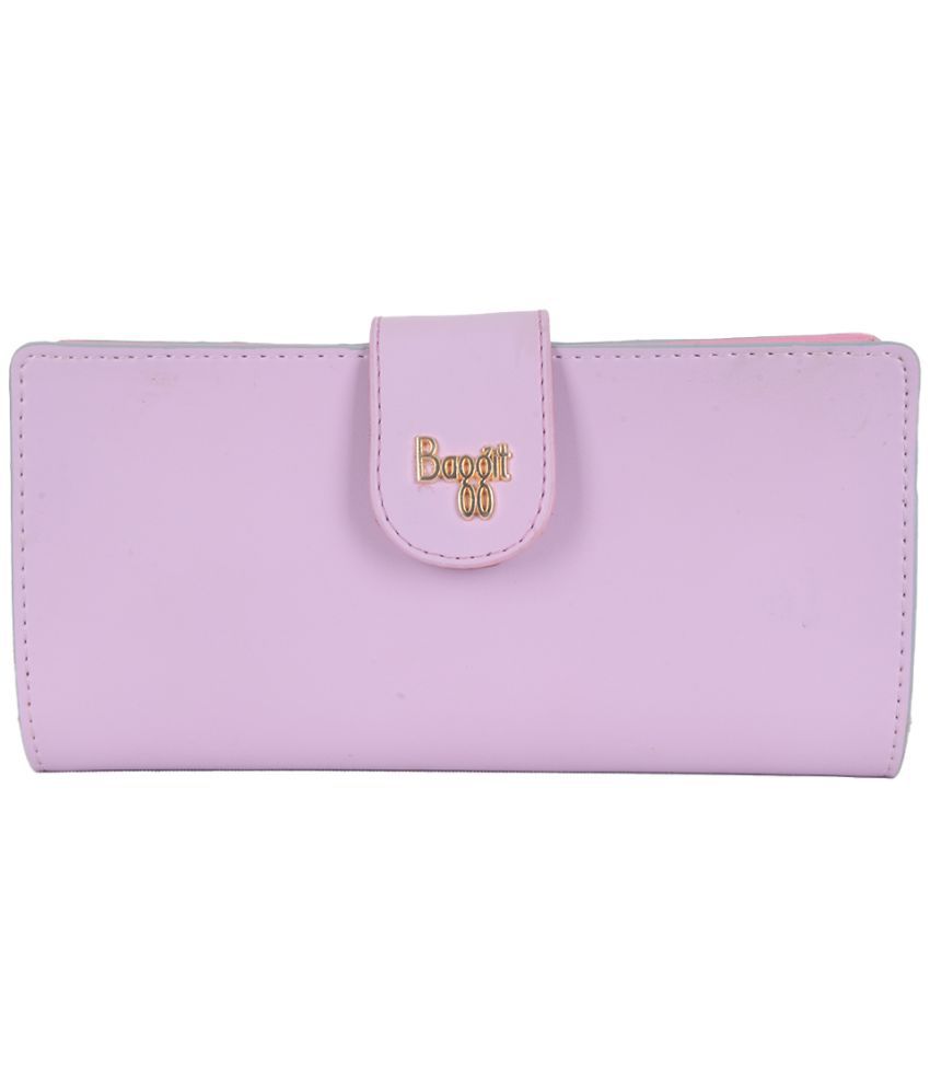     			Baggit Faux Leather Pink Women's Bi Fold Wallet ( Pack of 1 )