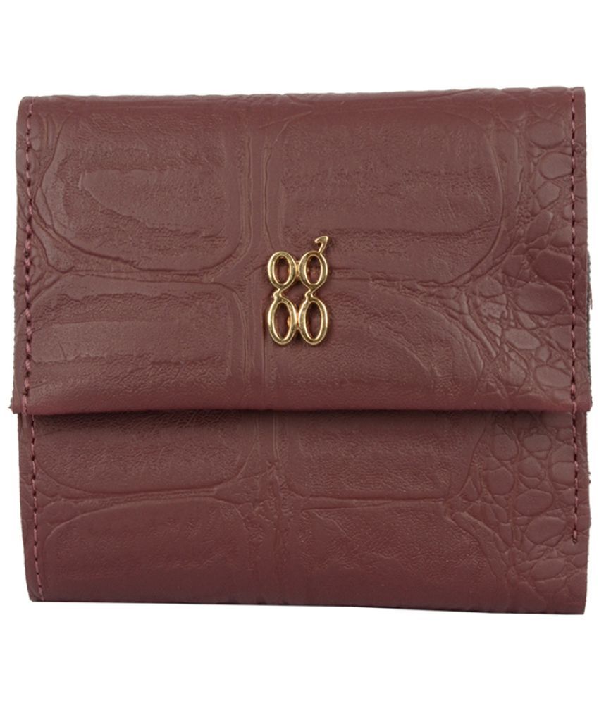     			Baggit Faux Leather Red Women's Three fold Wallet ( Pack of 1 )