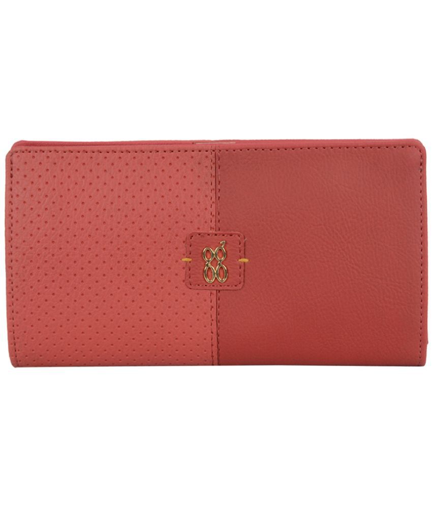     			Baggit Faux Leather Red Women's Bi Fold Wallet ( Pack of 1 )