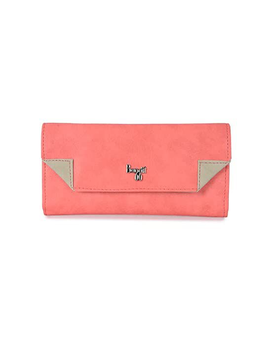     			Baggit PU Pink Women's Three fold Wallet ( Pack of 1 )