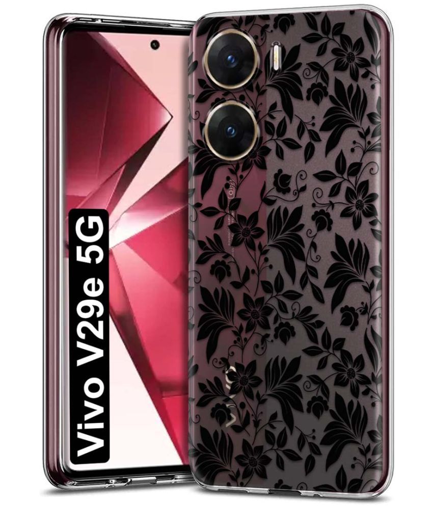     			Fashionury Multicolor Printed Back Cover Silicon Compatible For Vivo V29e ( Pack of 1 )