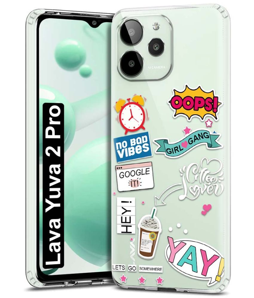     			Fashionury Multicolor Printed Back Cover Silicon Compatible For Lava YUVA 2 Pro ( Pack of 1 )