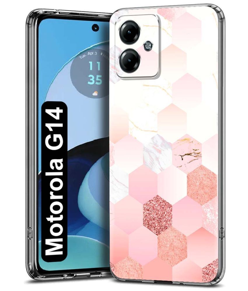     			Fashionury Multicolor Printed Back Cover Silicon Compatible For Motorola G14 ( Pack of 1 )