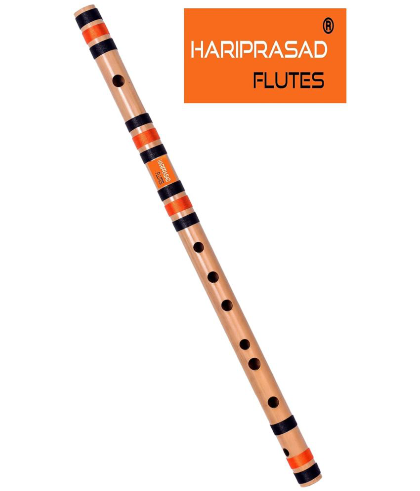     			HARIPRASAD Flutes C Natural Musical Instrument Size 19 inches for Beginners, Professional