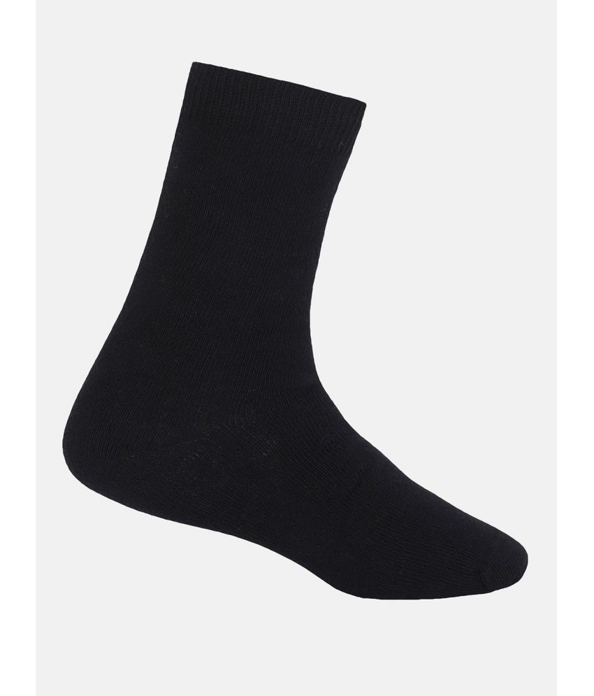     			Jockey 7800 Unisex Kid's Compact Cotton Solid Crew Length Socks - Black