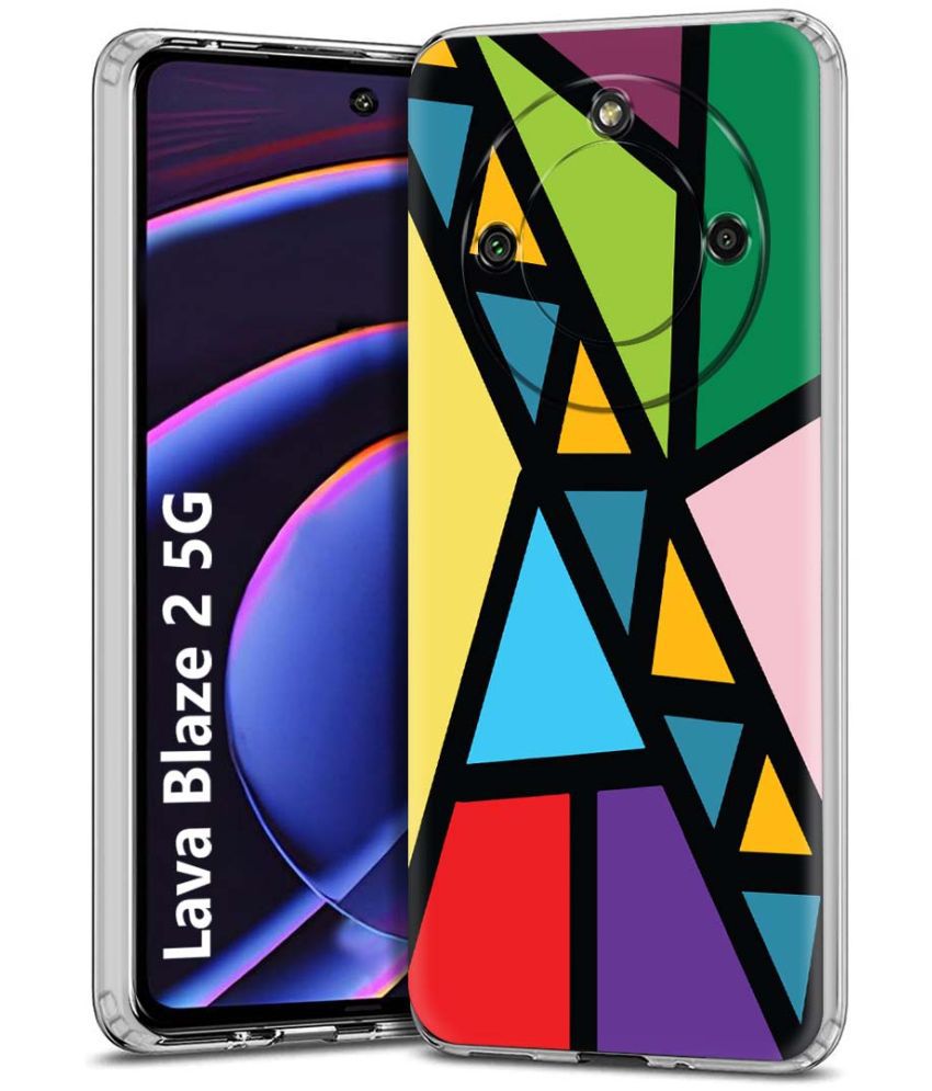    			NBOX Multicolor Printed Back Cover Silicon Compatible For Lava Blaze 2 ( Pack of 1 )