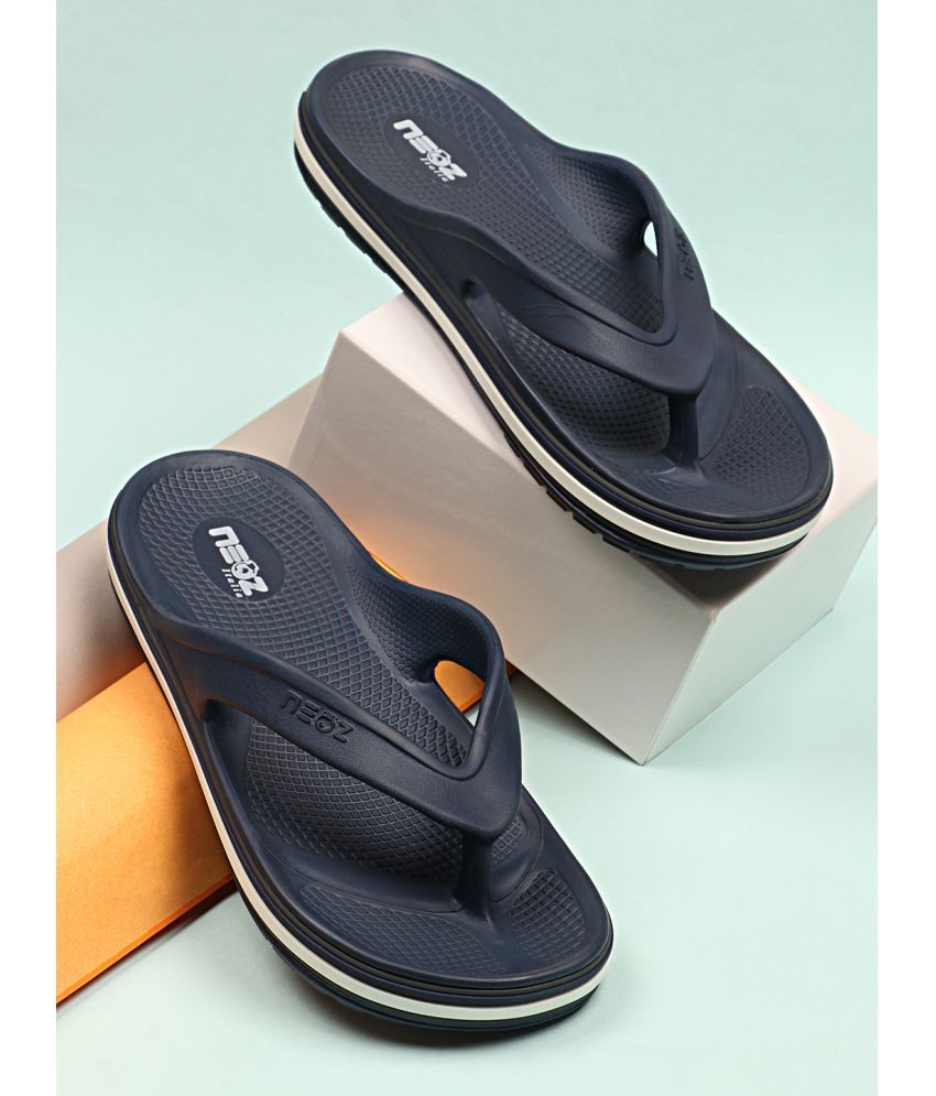     			Neoz Navy Men's Thong Flip Flop