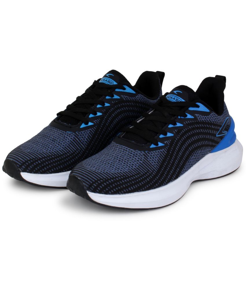     			Picaaso Black Men's Sports Running Shoes