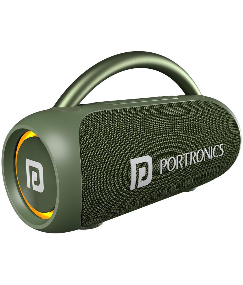     			Portronics Radiant 30 W Bluetooth Speaker Bluetooth V 5.3 with USB,Aux Playback Time 6 hrs Green