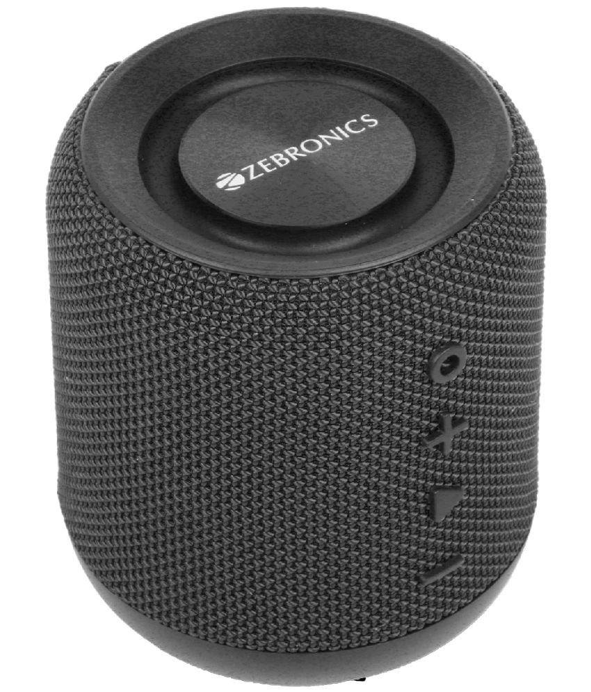     			Zebronics Music Bomb 10 W Bluetooth Speaker Bluetooth v5.0 with USB Playback Time 10 hrs Black