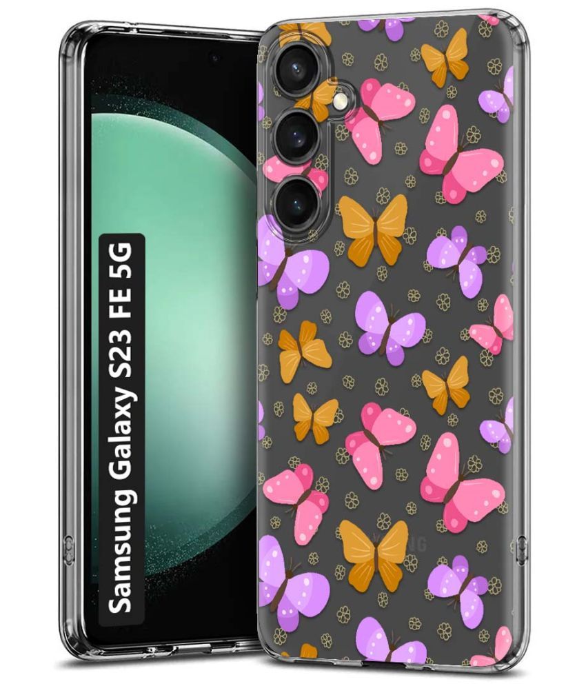     			NBOX Multicolor Printed Back Cover Silicon Compatible For Samsung Galaxy S23 FE 5G ( Pack of 1 )