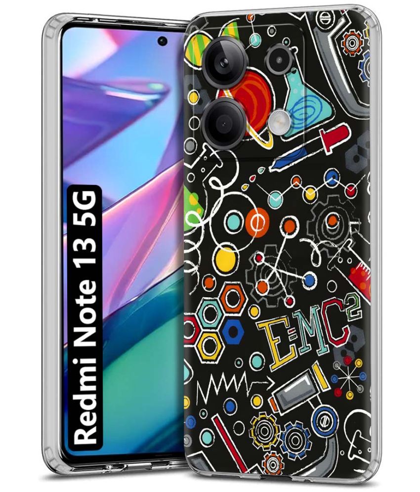     			NBOX Multicolor Printed Back Cover Silicon Compatible For Redmi Note 13 5G ( Pack of 1 )