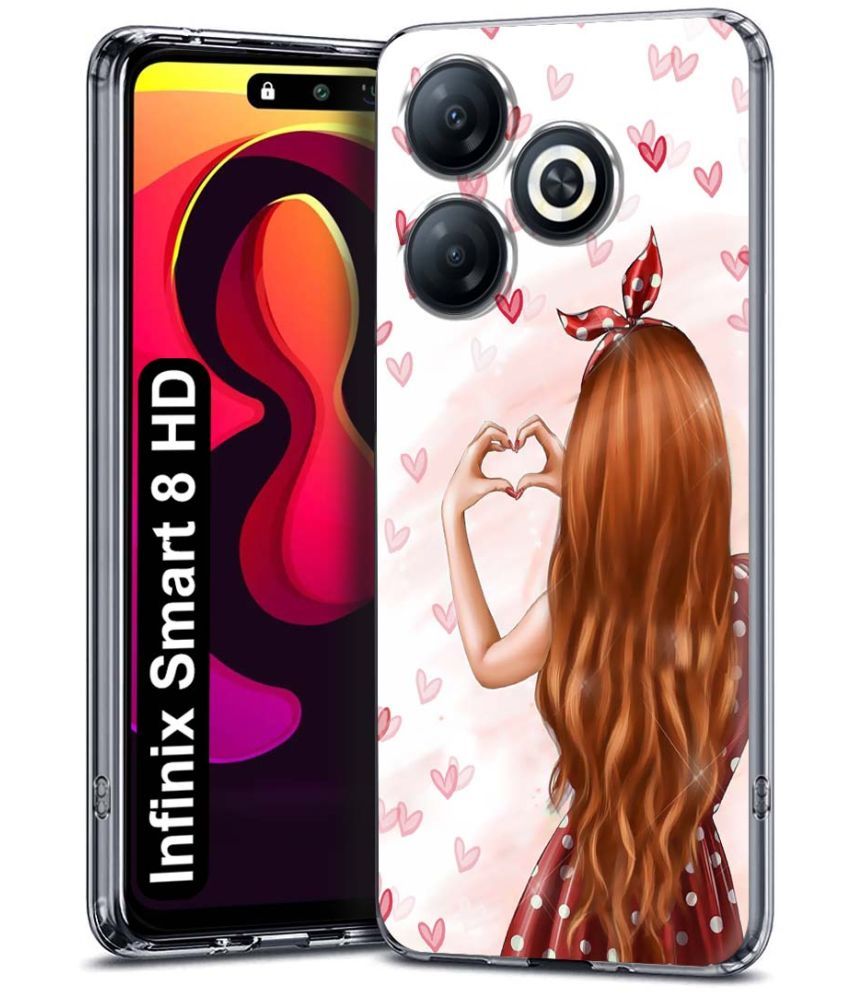     			NBOX Multicolor Printed Back Cover Silicon Compatible For Infinix Smart 8 HD ( Pack of 1 )