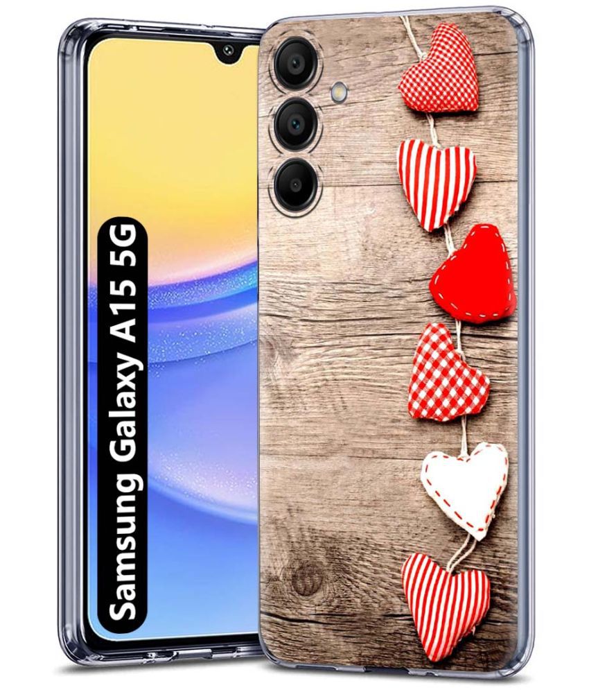     			NBOX Multicolor Printed Back Cover Silicon Compatible For Samsung Galaxy A15 ( Pack of 1 )