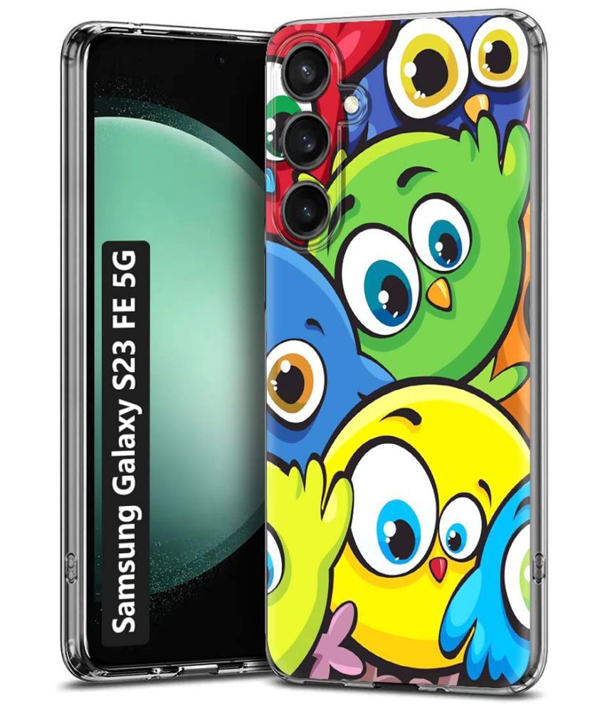     			NBOX Multicolor Printed Back Cover Silicon Compatible For Samsung Galaxy S23 FE 5G ( Pack of 1 )