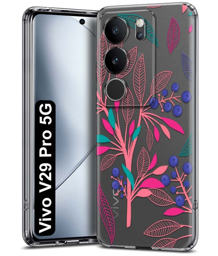     			NBOX Multicolor Printed Back Cover Silicon Compatible For Vivo V29 Pro 5G ( Pack of 1 )