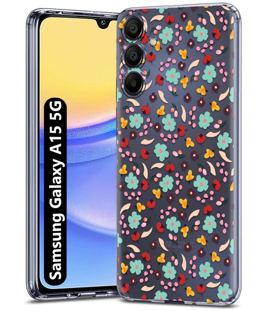     			NBOX Multicolor Printed Back Cover Silicon Compatible For Samsung Galaxy A15 ( Pack of 1 )