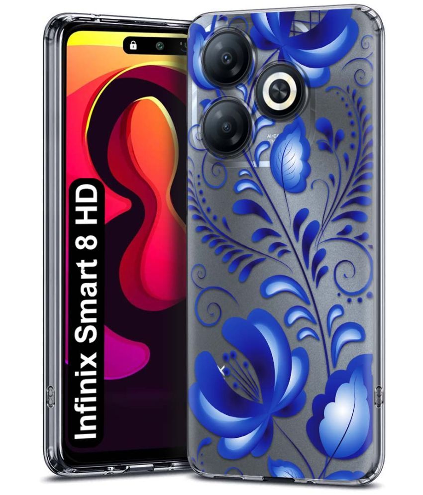     			NBOX Multicolor Printed Back Cover Silicon Compatible For Infinix Smart 8 HD ( Pack of 1 )