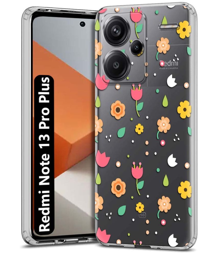     			NBOX Multicolor Printed Back Cover Silicon Compatible For Redmi Note 13 Pro Plus 5G ( Pack of 1 )