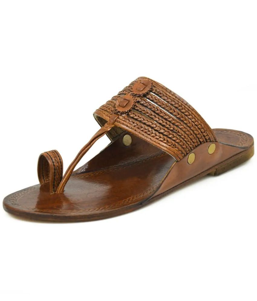     			STEPHORN Brown Men's Kolhapuris