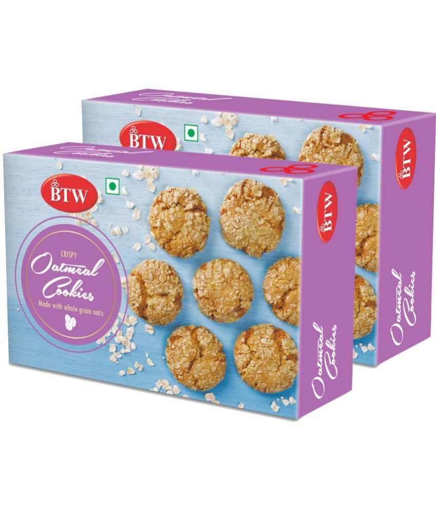    			BTW Crispy Qatmeal Cookies 200 g Pack of 2
