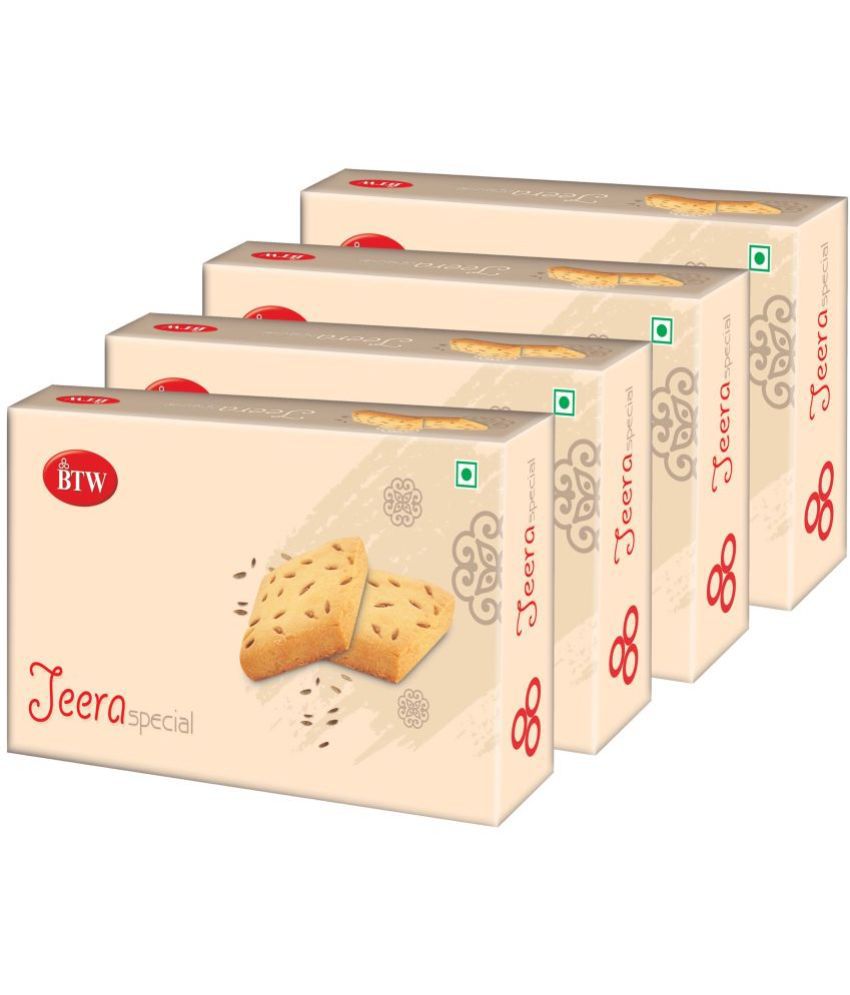     			BTW Jeera Special Cookies 200 g Pack of 4