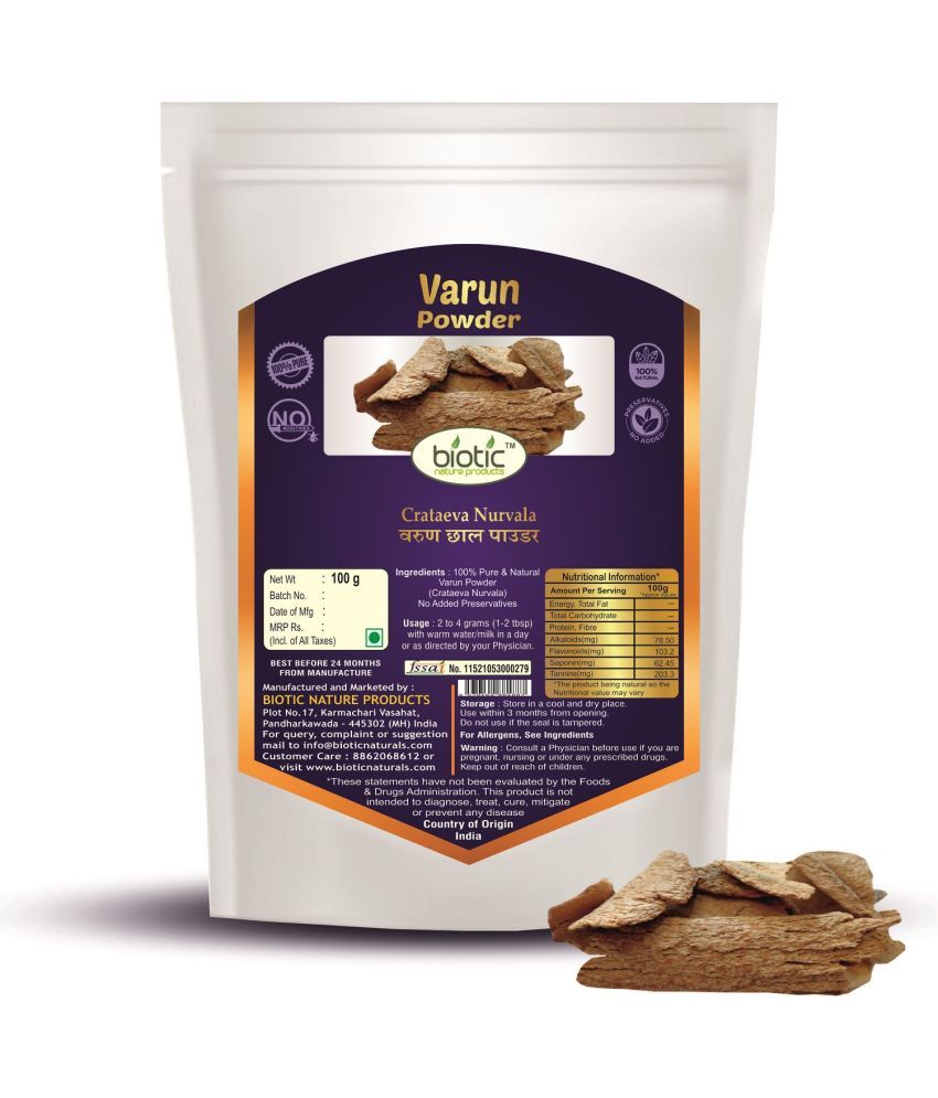     			Biotic Varun Chhal Powder - Varun Bark Powder - Crataeva nurvala 100 gm