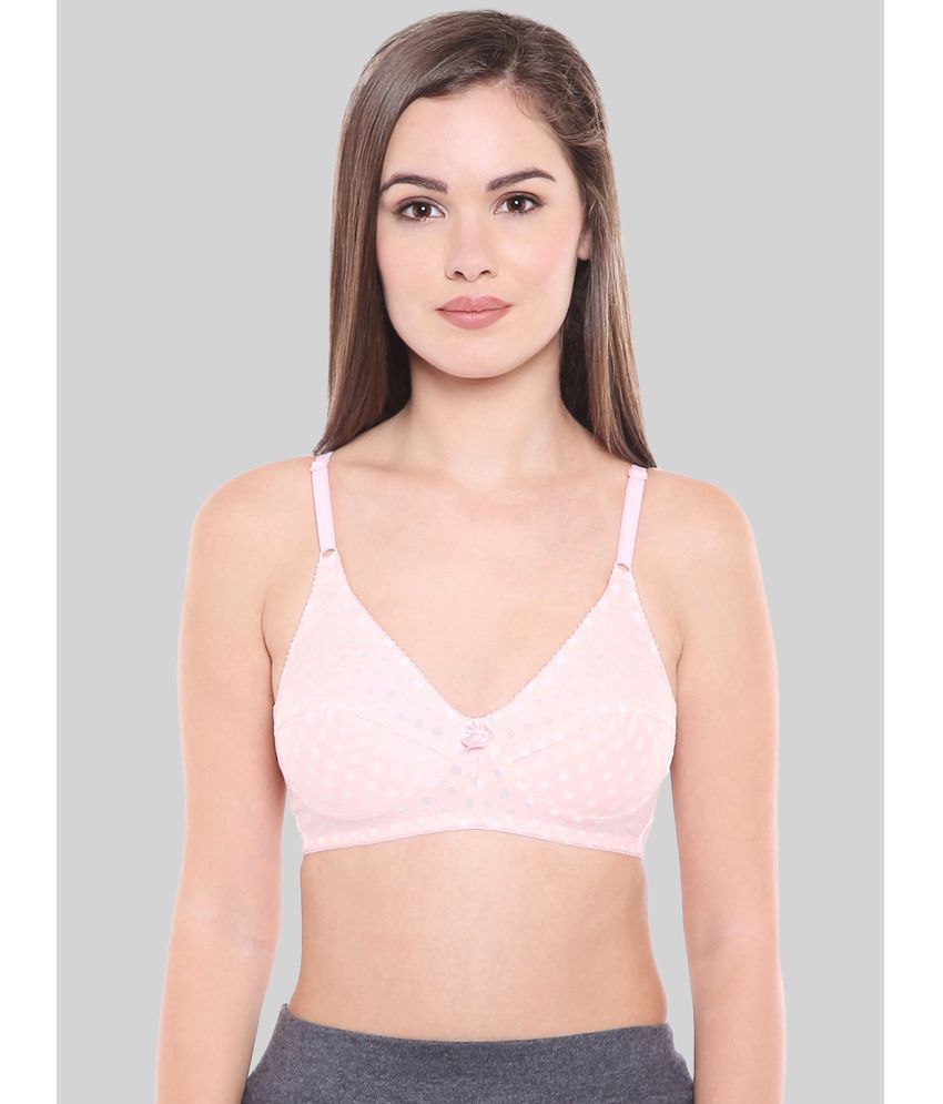     			Bodycare Pink Cotton Blend Non Padded Women's Everyday Bra ( Pack of 1 )