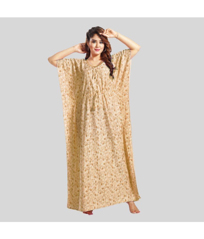     			Gutthi Brown Hosiery Women's Nightwear Nighty & Night Gowns ( Pack of 1 )