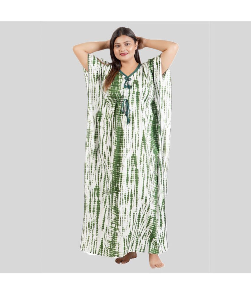     			Gutthi Green Cotton Women's Nightwear Nighty & Night Gowns ( Pack of 1 )
