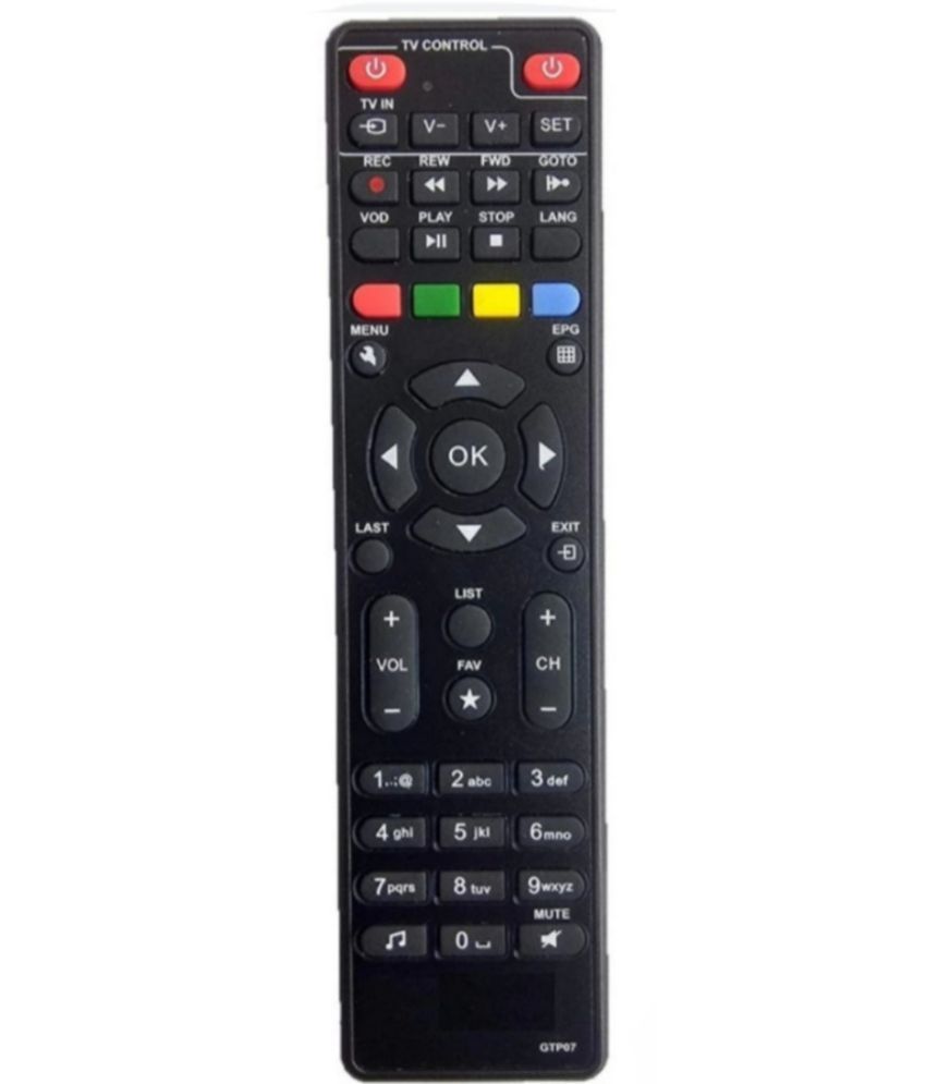     			SUGNESH New TvR-114 TV Remote Compatible with GTPL HD set top box
