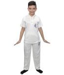 Kaku Fancy Dresses India Cricket Team In White Color National Hero Costume For Kids Independence Day/Republic Day Costume -White, 3-4 Years, For Boys