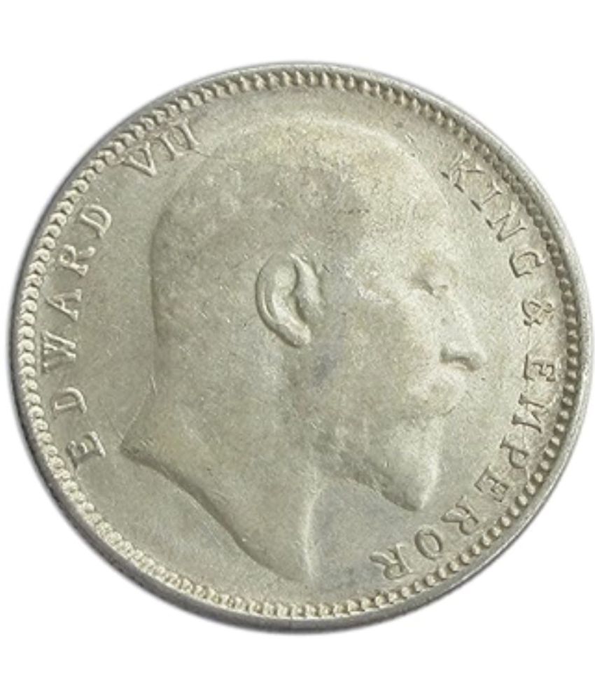     			BRITISH INDIA 1 Rupees  Coin Edward VII King & Emperor Year 1906 RARE COIN