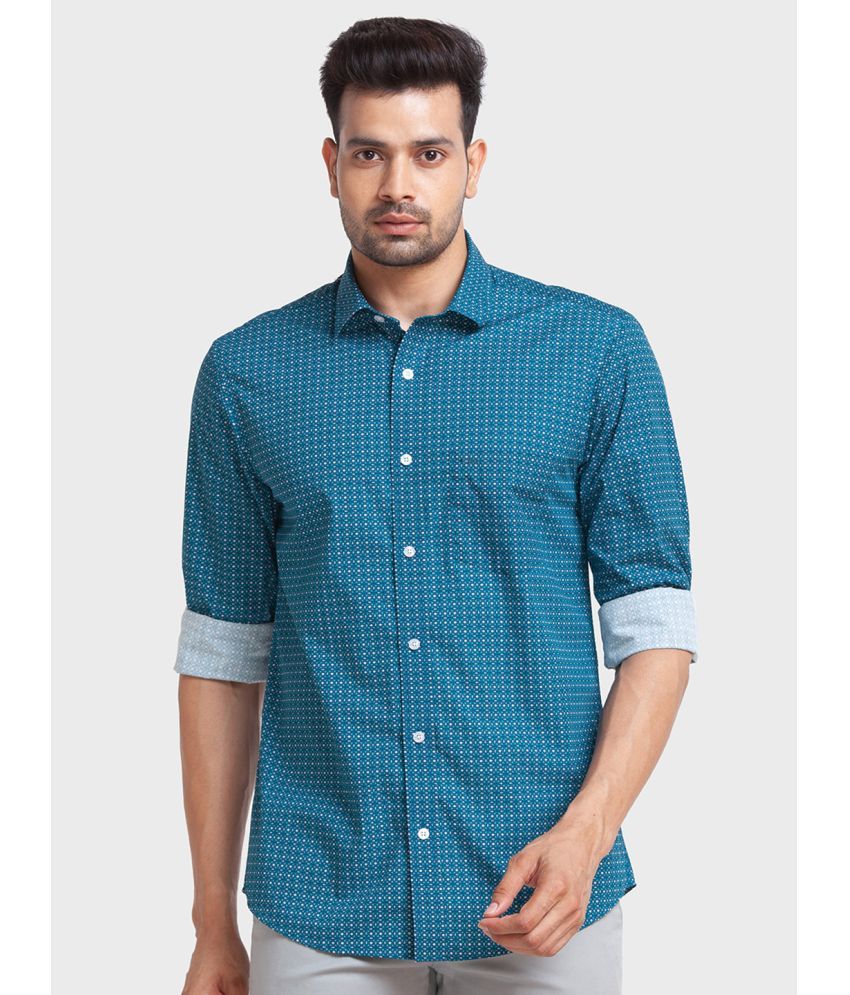     			Colorplus Cotton Regular Fit Full Sleeves Men's Casual Shirt - Blue ( Pack of 1 )