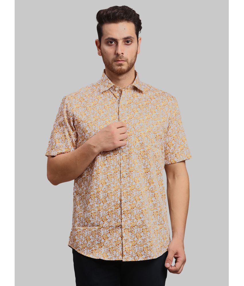     			Colorplus Cotton Regular Fit Half Sleeves Men's Casual Shirt - Brown ( Pack of 1 )