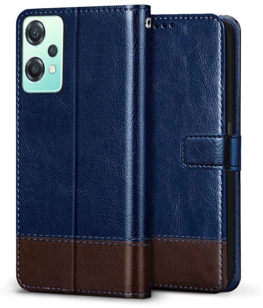     			Fashionury Blue Flip Cover Leather Compatible For Oneplus Nord Ce 2 Lite 5G ( Pack of 1 )