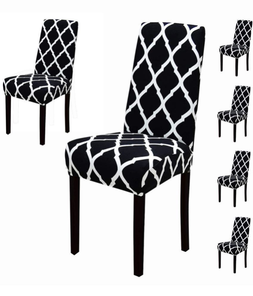     			House Of Quirk 1 Seater Polyester Chair Cover ( Pack of 6 )
