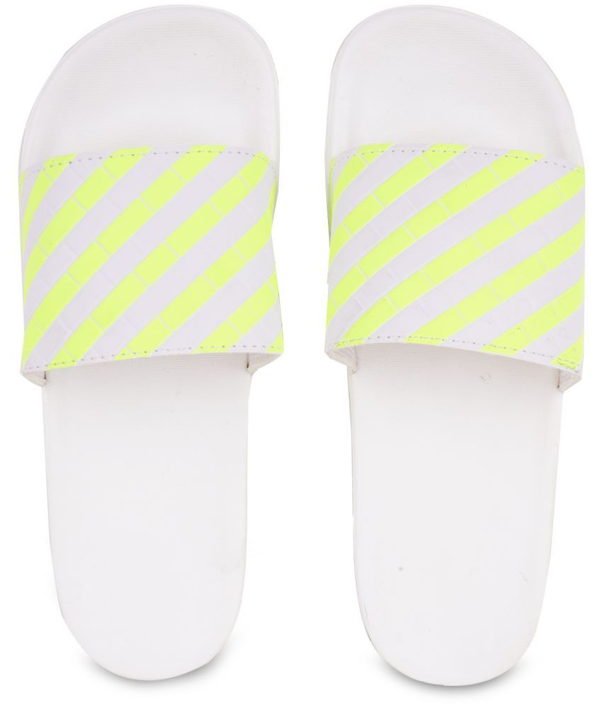     			Monoction Yellow Men's Slide Flip Flop