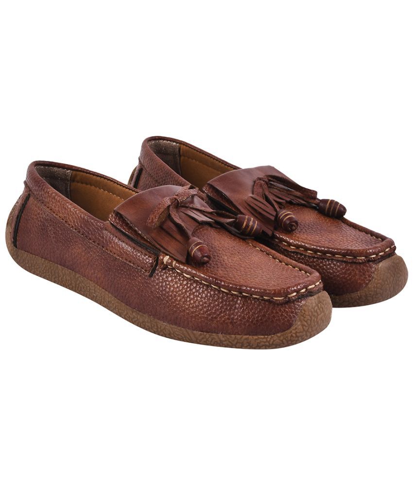     			Shoetopia Brown Women's Loafers