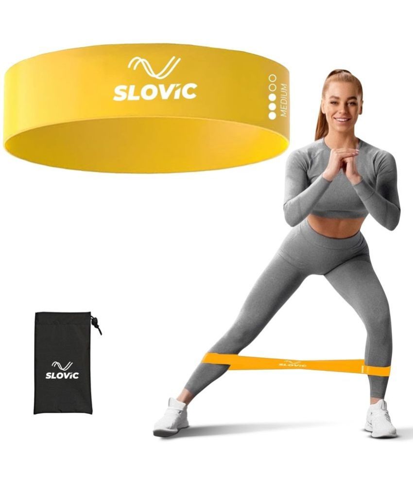     			Slovic Rubber Compact Resistance Band Yellow - Light Resistance