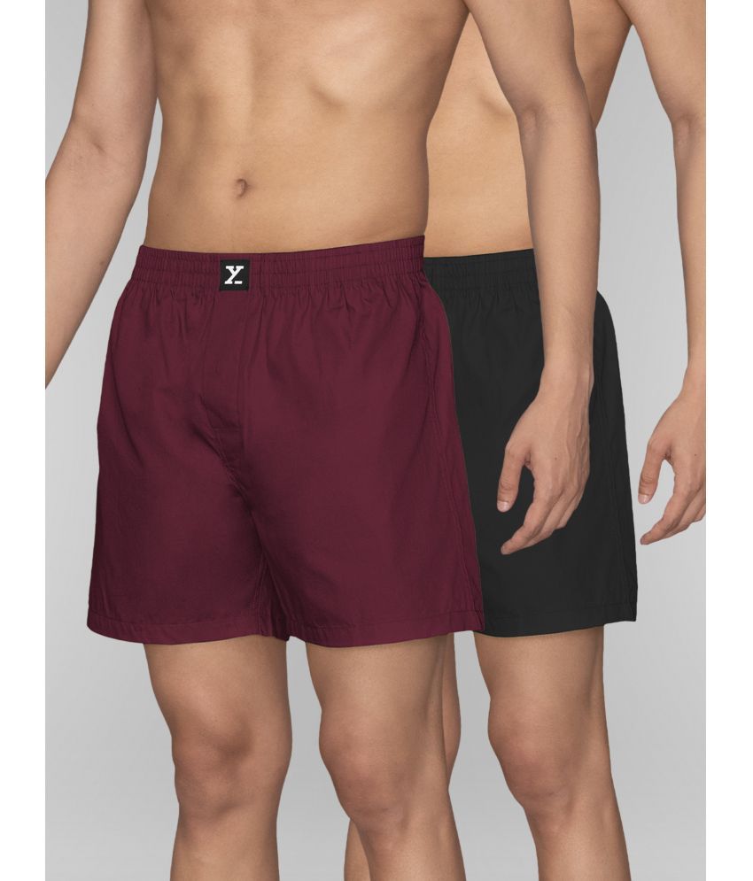     			XYXX Multicolor Cotton Men's Boxer- ( Pack of 2 )