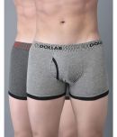 Pack of 2 Dollar Bigboss Assorted Solid Cotton Blend Men Trunk